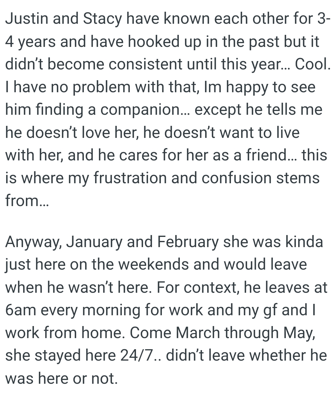 This is where OP's frustration and confusion stem from