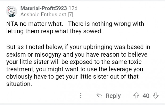 20. Save her, please.