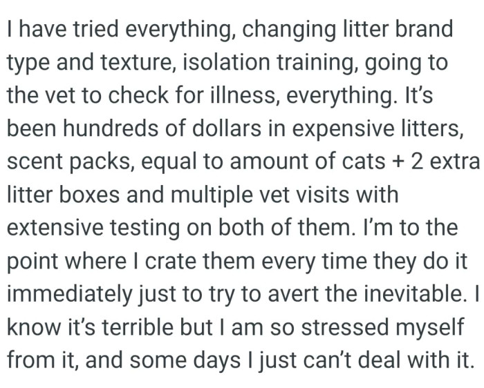 The OP has gotten to the point where she crates them every time they do it immediately