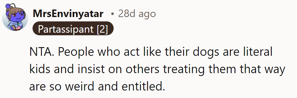 Dogs aren't kids, no matter how fetching the comparison.