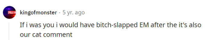 Bitch-slapping entitlement might sound tempting, but a clever comeback can be just as satisfying! Choose words over fists—it's a 