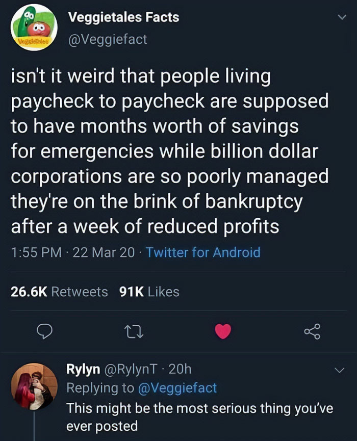 2. The most serious thing ever posted