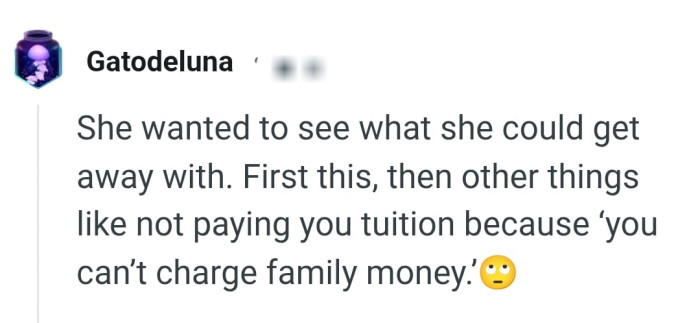 OP's SIL wanted to see what she could get away with