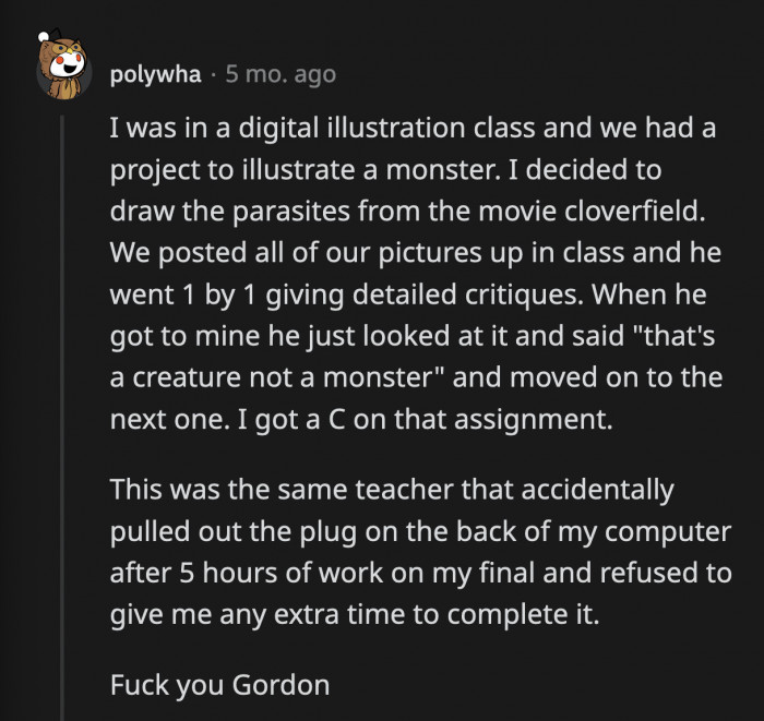 7. Gordon needs to learn more about pop culture