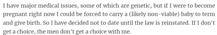 12. Personal choice and reproductive rights in the face of injustice