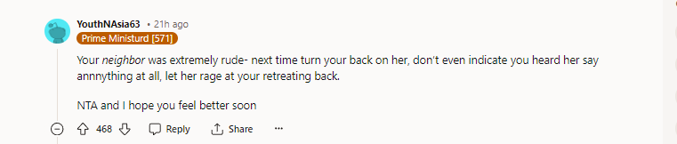 8. NTA, and I hope you feel better soon.