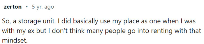 This is basically a storage unit