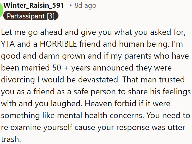 OP is the problem here, a terrible friend and person.