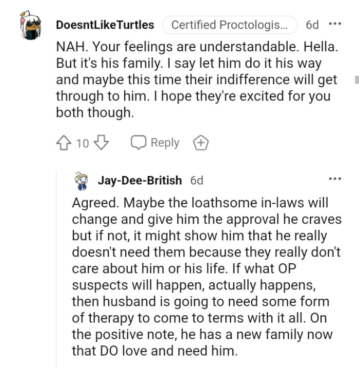 This Redditor hopes they are excited for them both