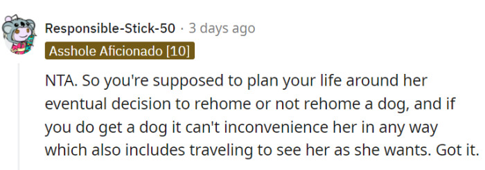OP shouldn't have to plan life around someone else's indecisiveness or convenience.