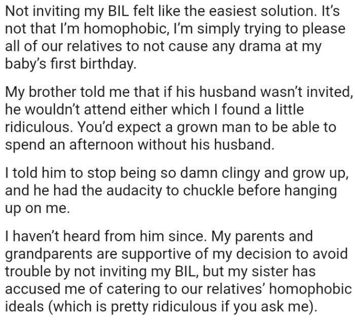 You’d expect a grown man to be able to spend an afternoon without his husband