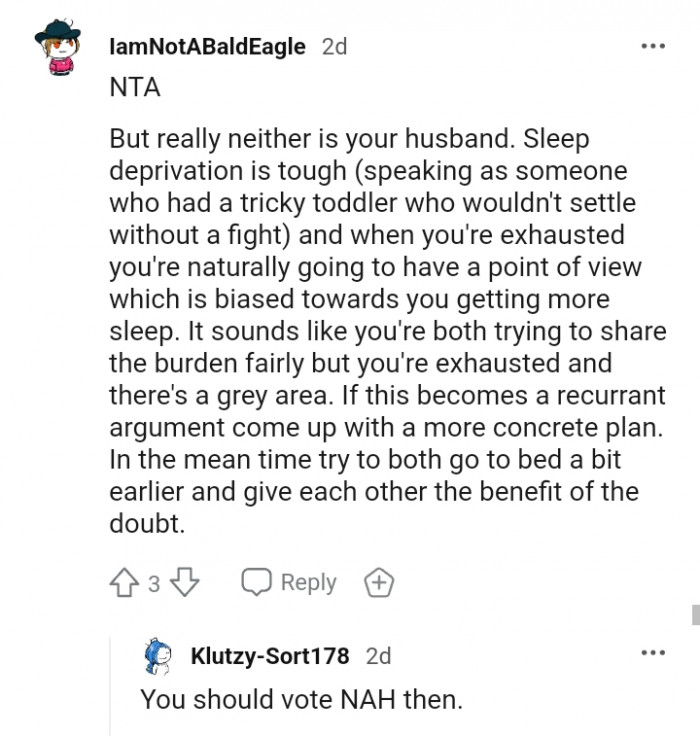 Sleep deprivation is really tough