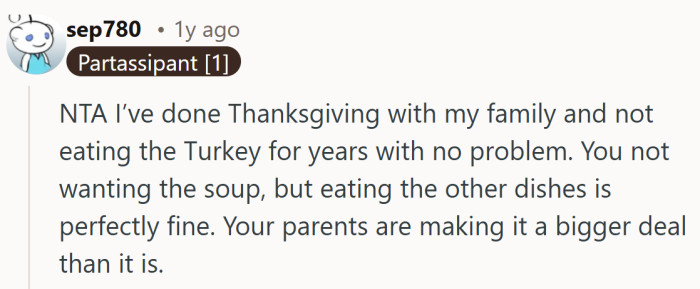 Funny how skipping one bowl can feel rebellious when the real issue is everyone taking it too personally.