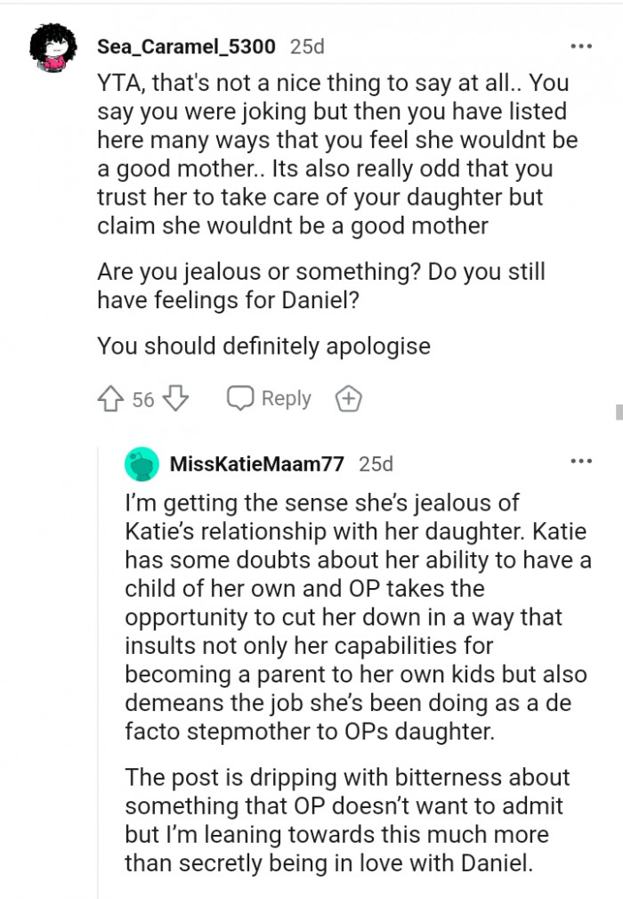 Are you sure you aren't being jealous here?