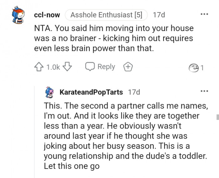 What requires less brain power is kicking him out