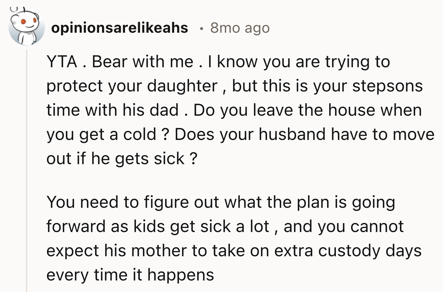 Impeding on Matt's days with his son