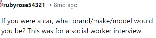 This was for a social worker interview.