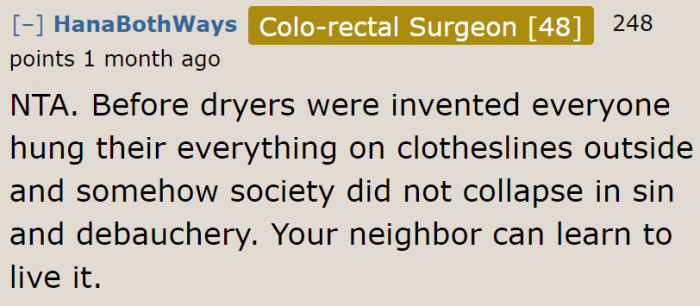 Or she can always mind her business.