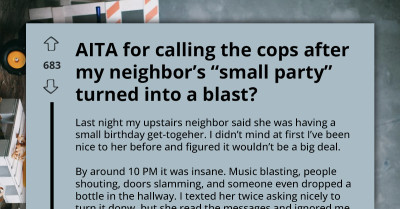 Trouble Looms As Man Calls The Cops On His Neighbour's Chaotic "Small Party"