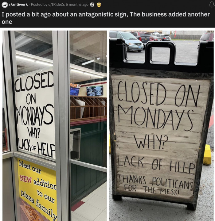 15. Yeah, thanks for the messy management, messy politicians!