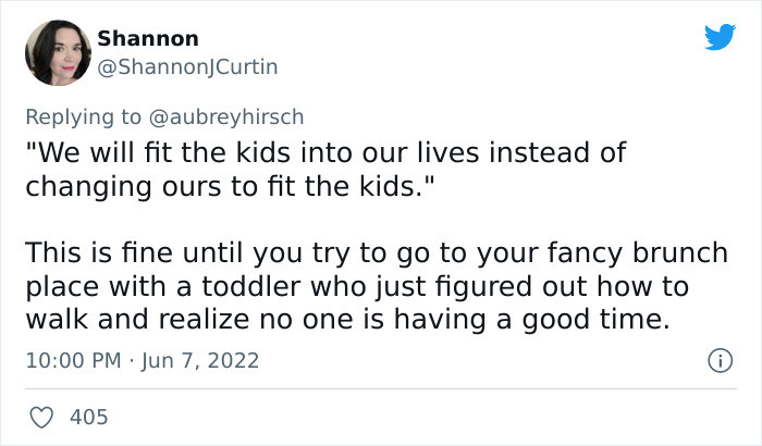 7. Some things in our lives simply don't have space for kids.