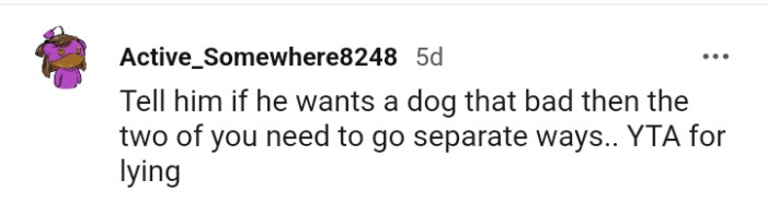 The OP is the AH for lying