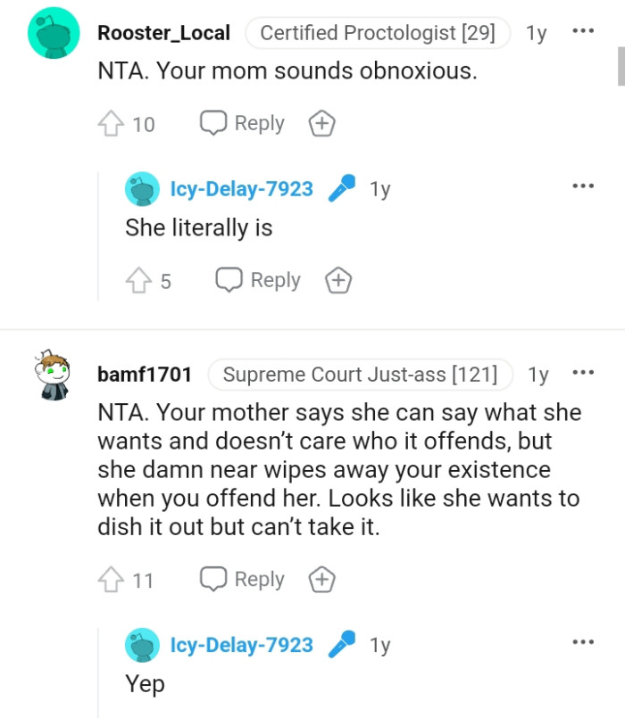 She can dish it but can't take it