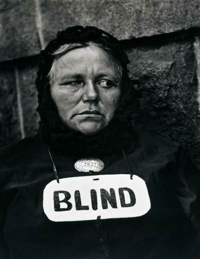 Blind Woman, New York City, 1916