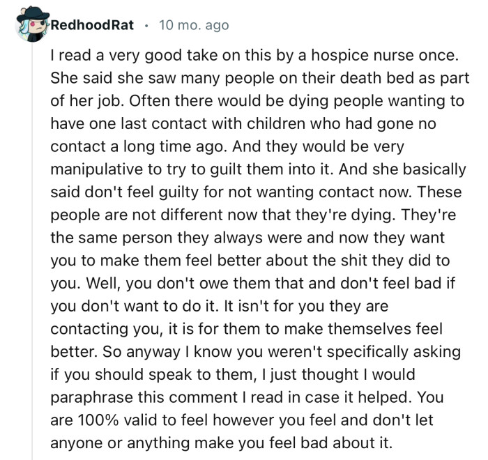 “You are 100% valid to feel however you feel, and don't let anyone or anything make you feel bad about it.”