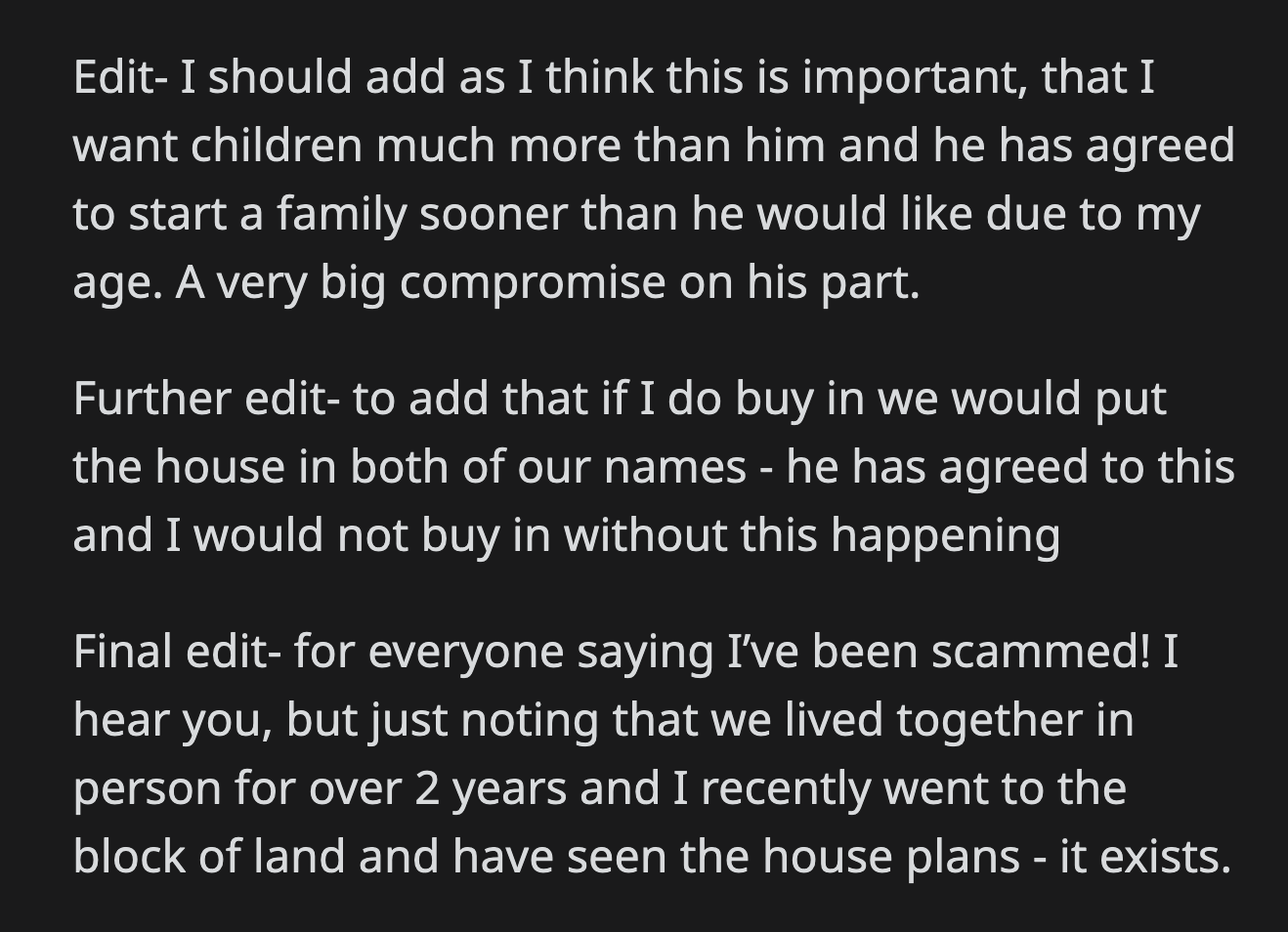 OP explained a few more things that confused some Redditors.