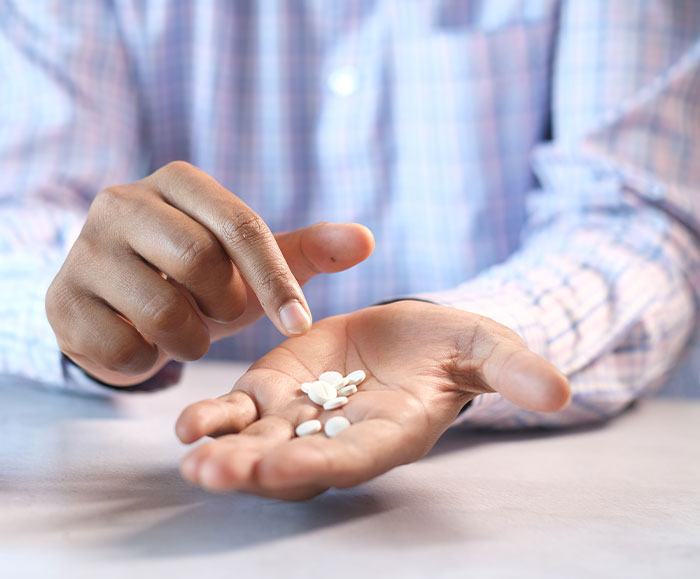 Guy gets caught using drugs on the spot.