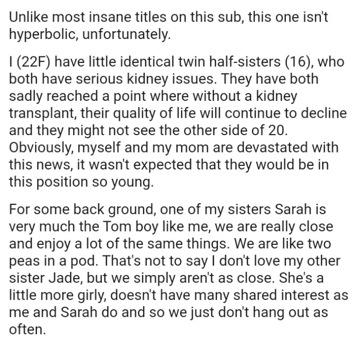 It wasn't expected that the twins would be in this position so young