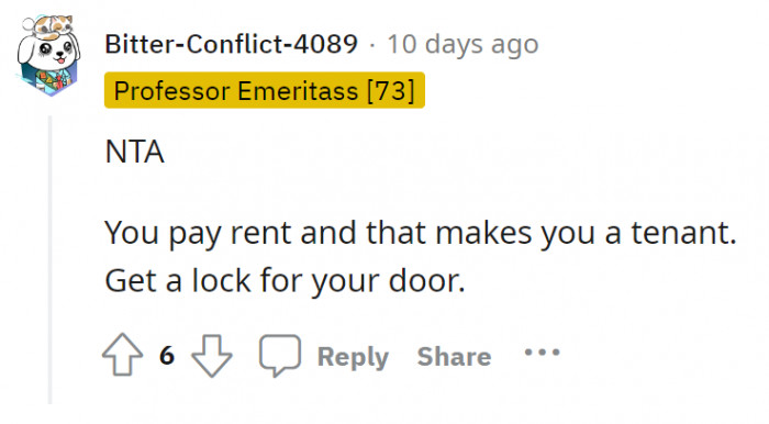 Hmm... You're basically a tenant here.