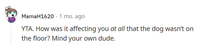 Just let them enjoy their meal in peace!