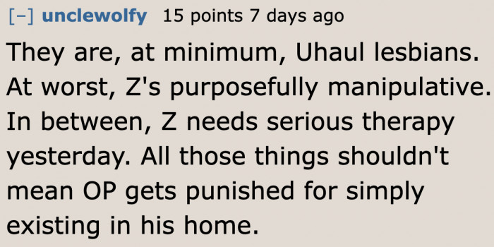 Redditors also agree that the mom's partner is being manipulative.