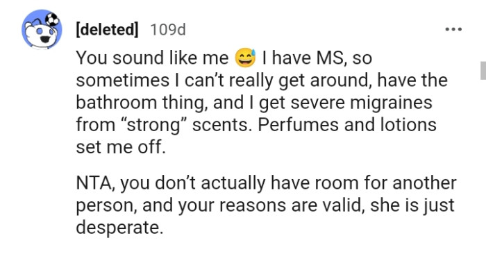 You don't actually have room for another person