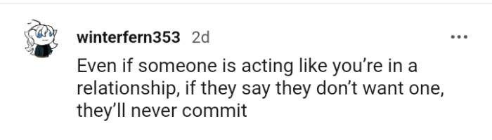 13. Acting like you are in a relationship