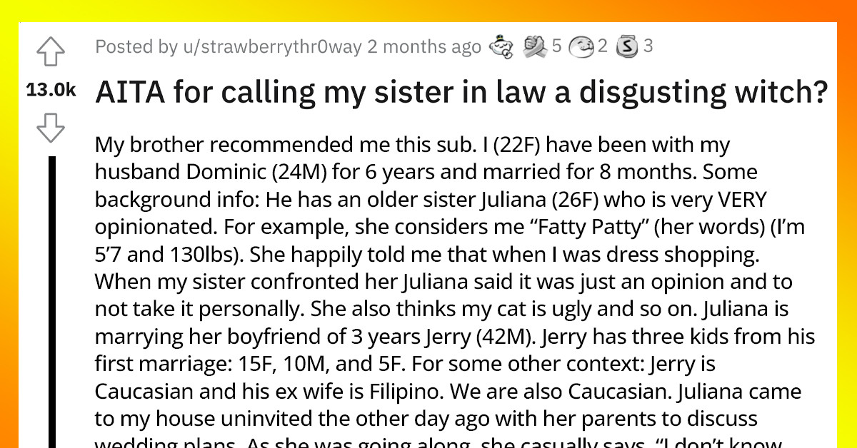 Opinionated Lady Gets Labeled A "Disgusting Witch" By Her SIL After Talking Ill About Her Fiancé’s Kids