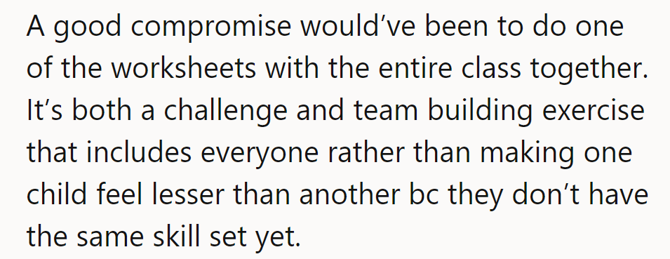 A solid compromise: Engage the whole class in a group activity. It's a win-win, fostering teamwork and inclusivity.