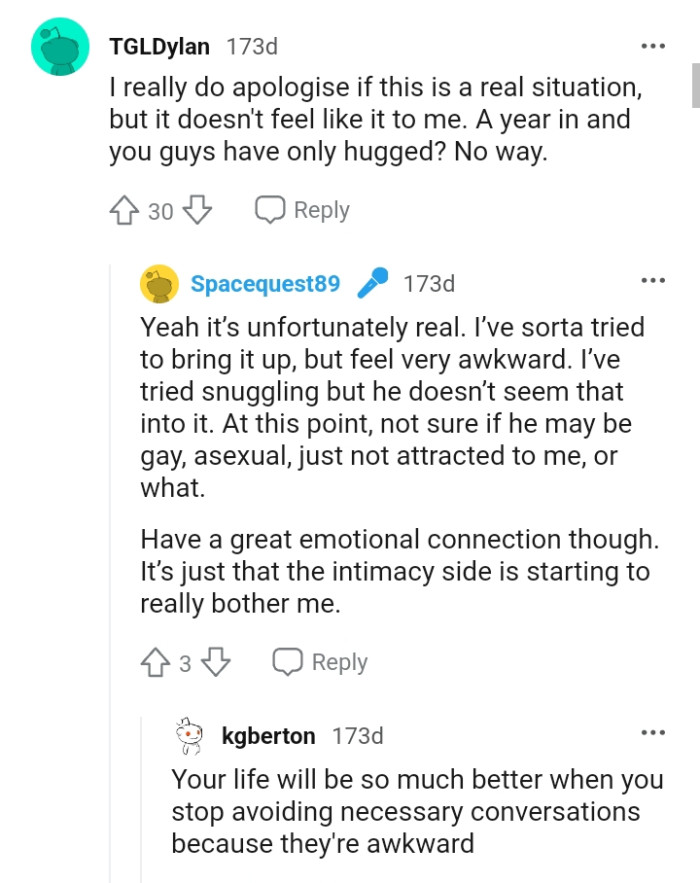 A year in and it's only a hug