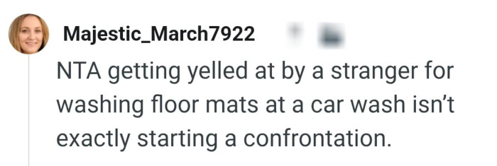 The OP di not start any confrontation