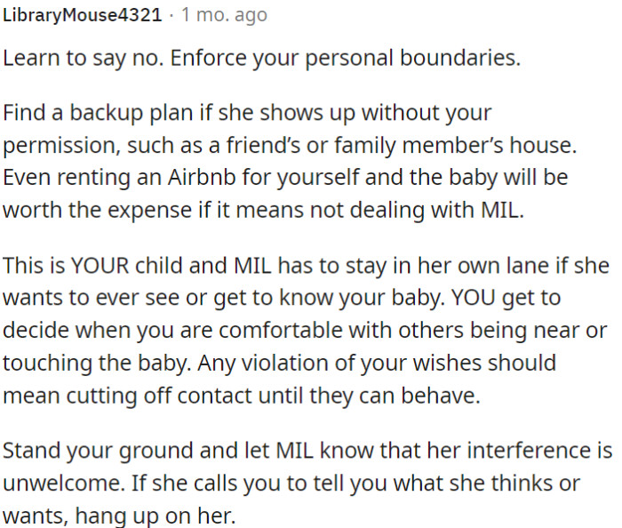 OP needs to enforce her rules and cut off contact if boundaries are violated.