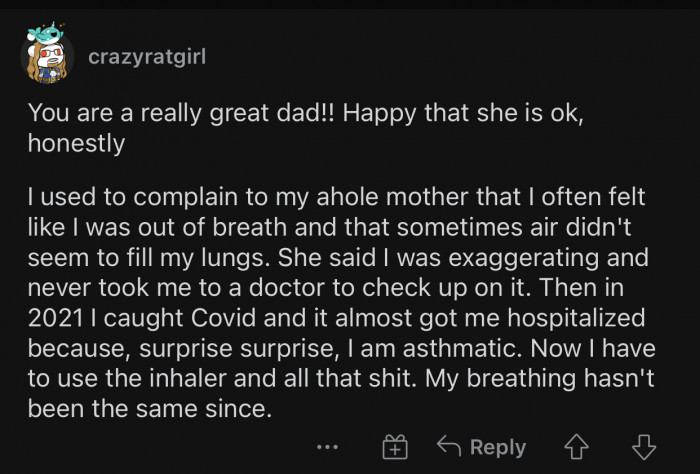 Some parents wouldn't even bother to do what OP did.