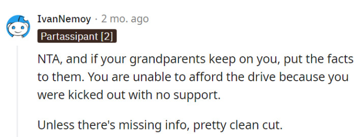 If grandparents press, drop the truth bomb!