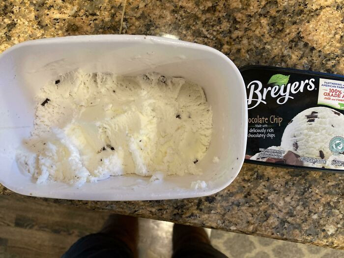 11. Breyers Chocolate Chip is now mostly plain vanilla with little chocolate.