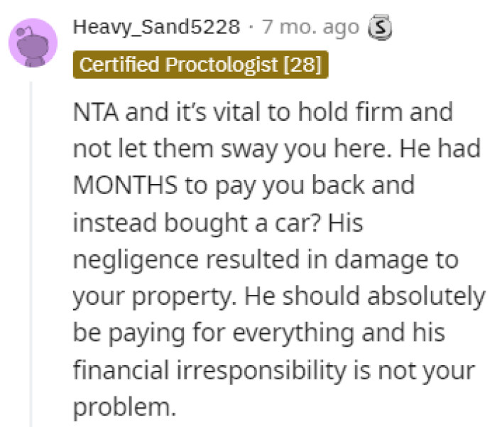 Stand your ground, OP