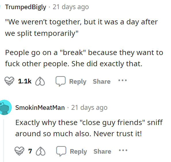 Both the girlfriend and the best friend were looking for an opportunity to do whatever they wanted to do together.