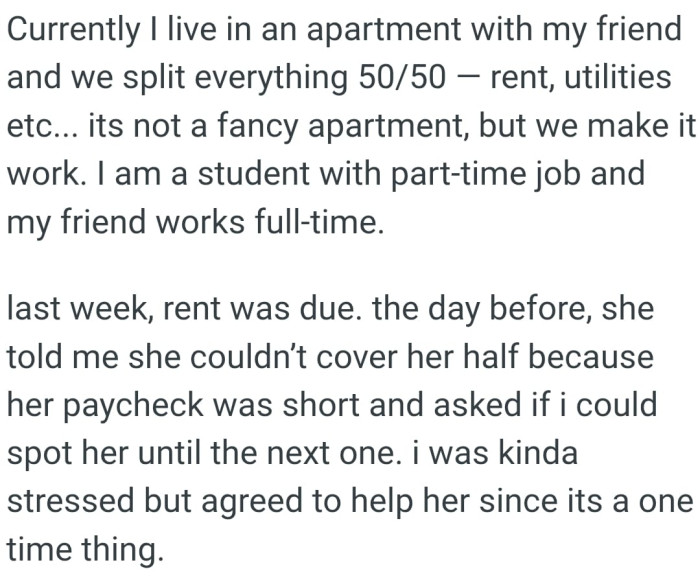 Here is the full story in the OP's own words: