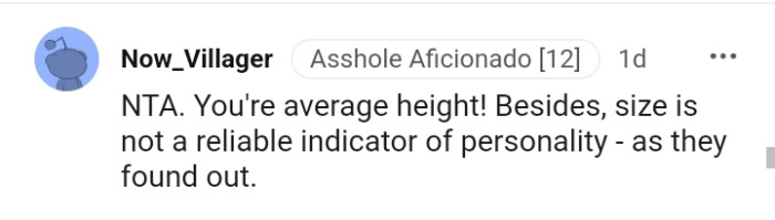 Size is not a reliable indicator of personality