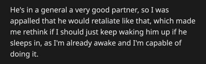 He blew his nose on her favorite towel before he left and said, 